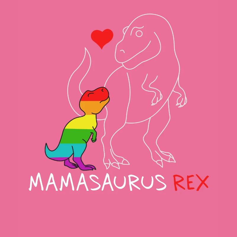 Mamasaurus Rex | Mère | Nouvelle maman Rainbow queer