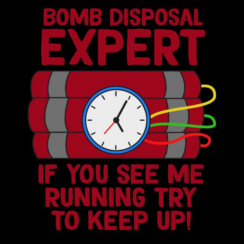 Ehrfürchtiger Experte Tshirt Design Bombenentsorgung Experte