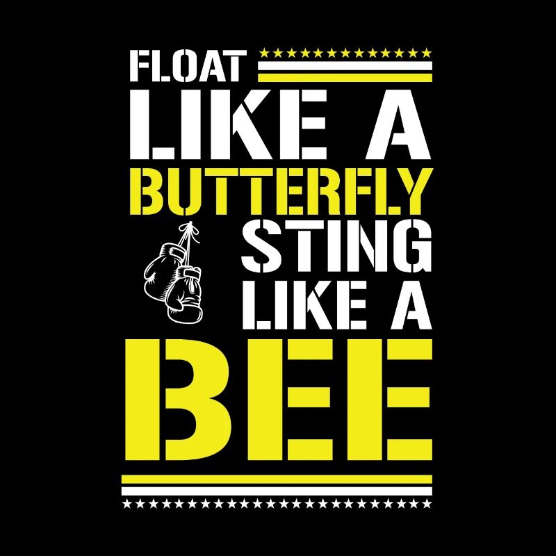Float Like A... Zitat Muhammad Ali Trend Style