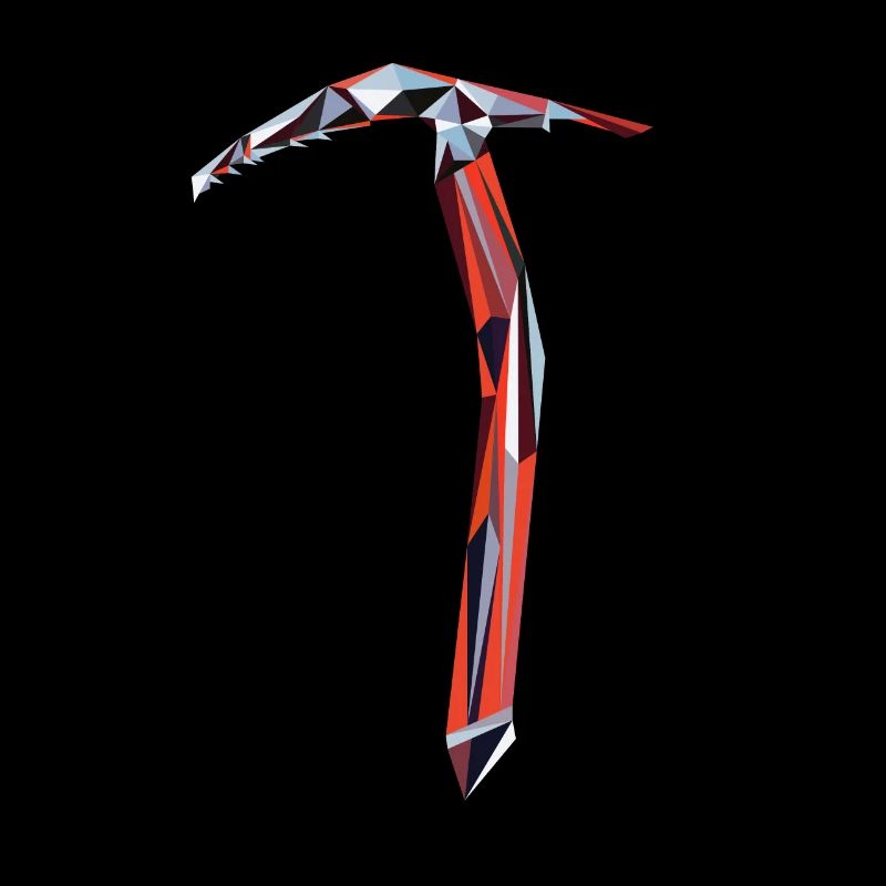 Bergsteiger Eispickel