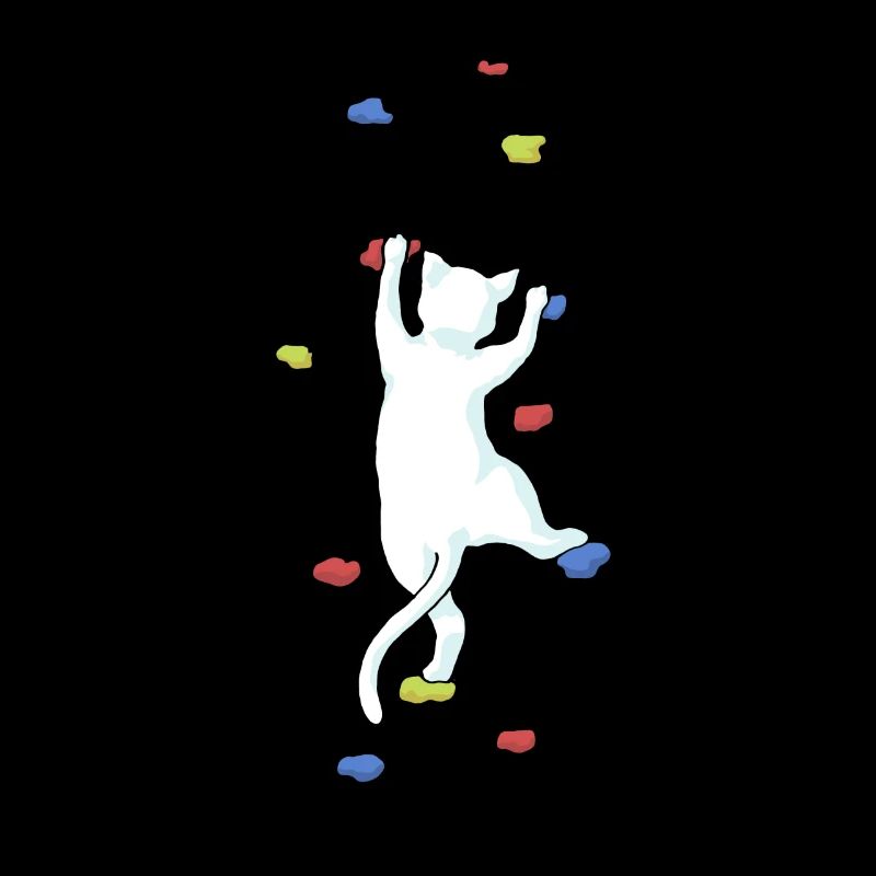 Klettern Katze Bouldern Kletterer Geschenk