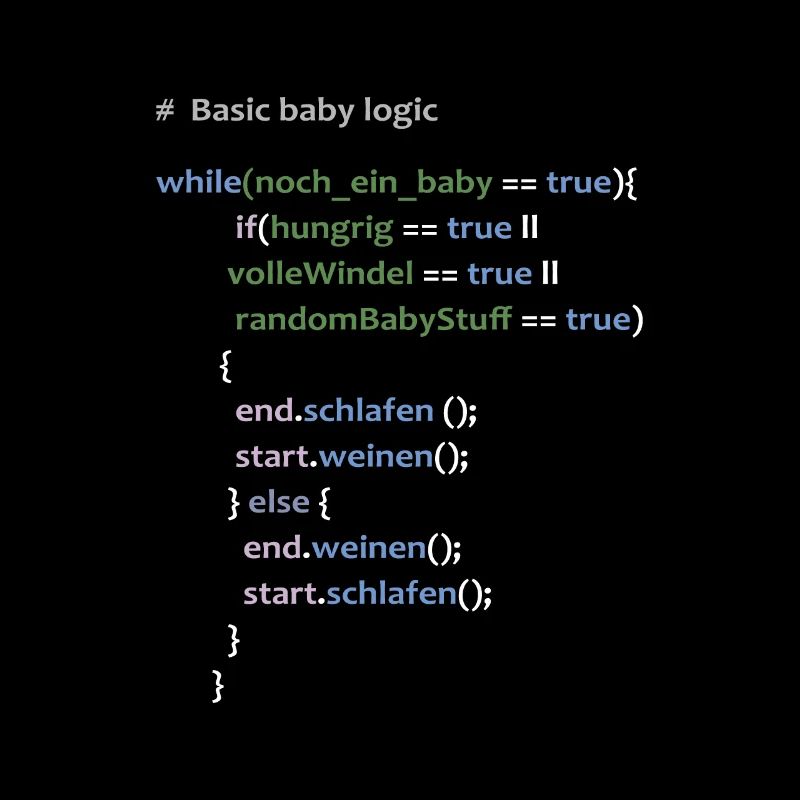 Baby Logik Werdender Vater Informatiker Geschenk