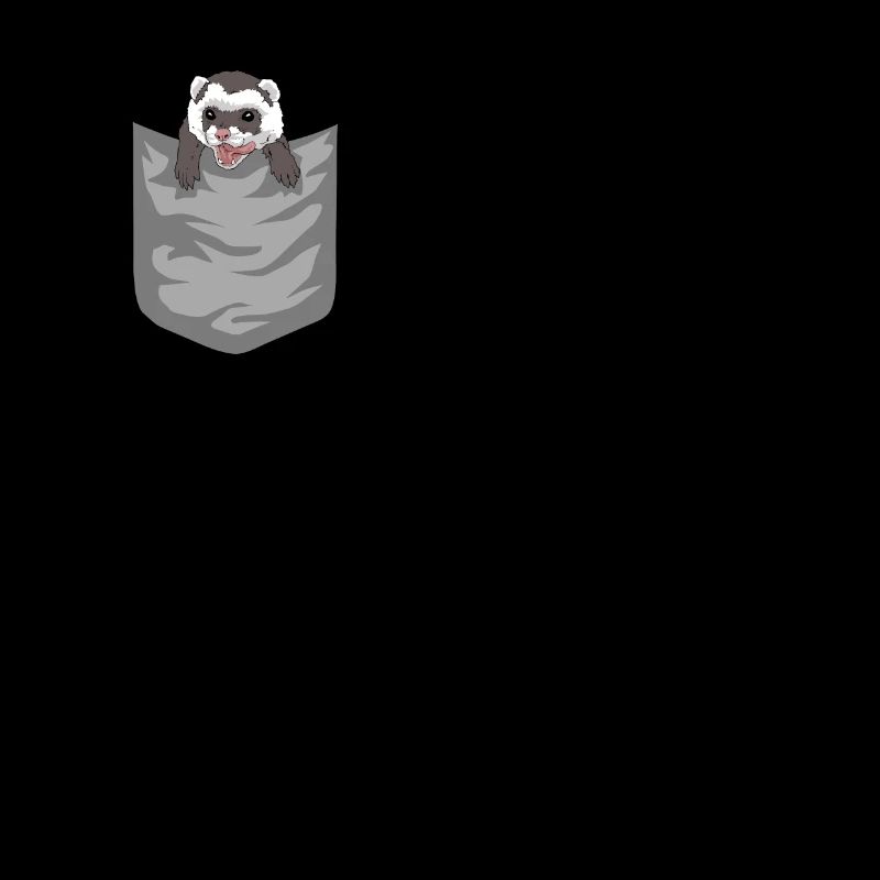 Frettchen Harlekin-Frettchen Mader Wiesel Geschenk