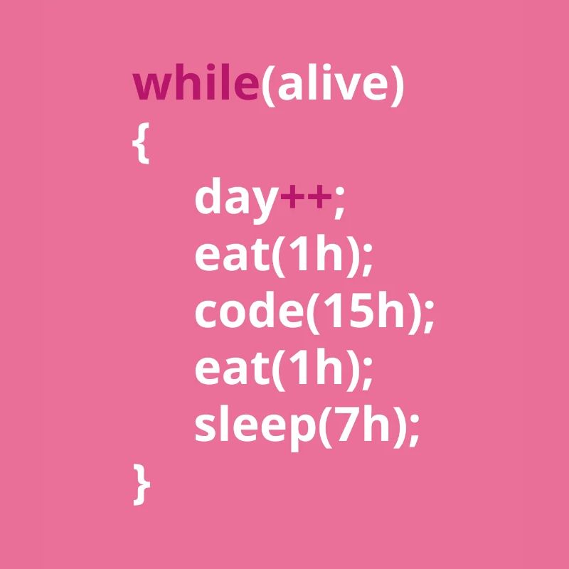 Programmers eat code sleeping funny PHP