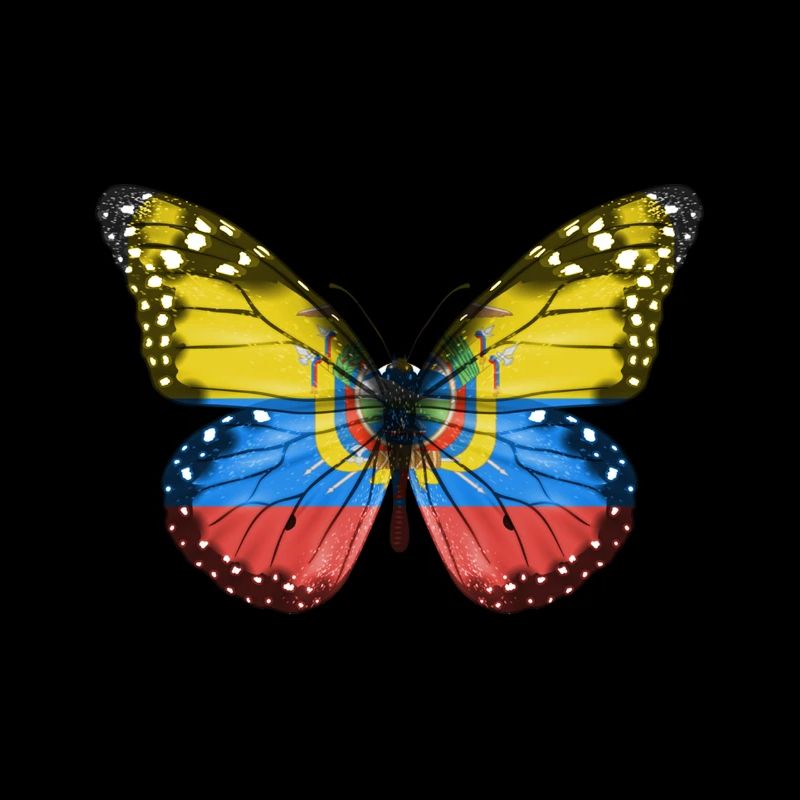 Drapeau papillon de l’Équateur