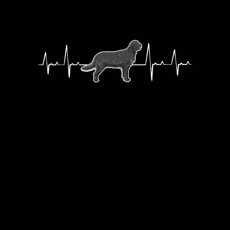 Flat Coated Retriever Herzschlag Geschenk