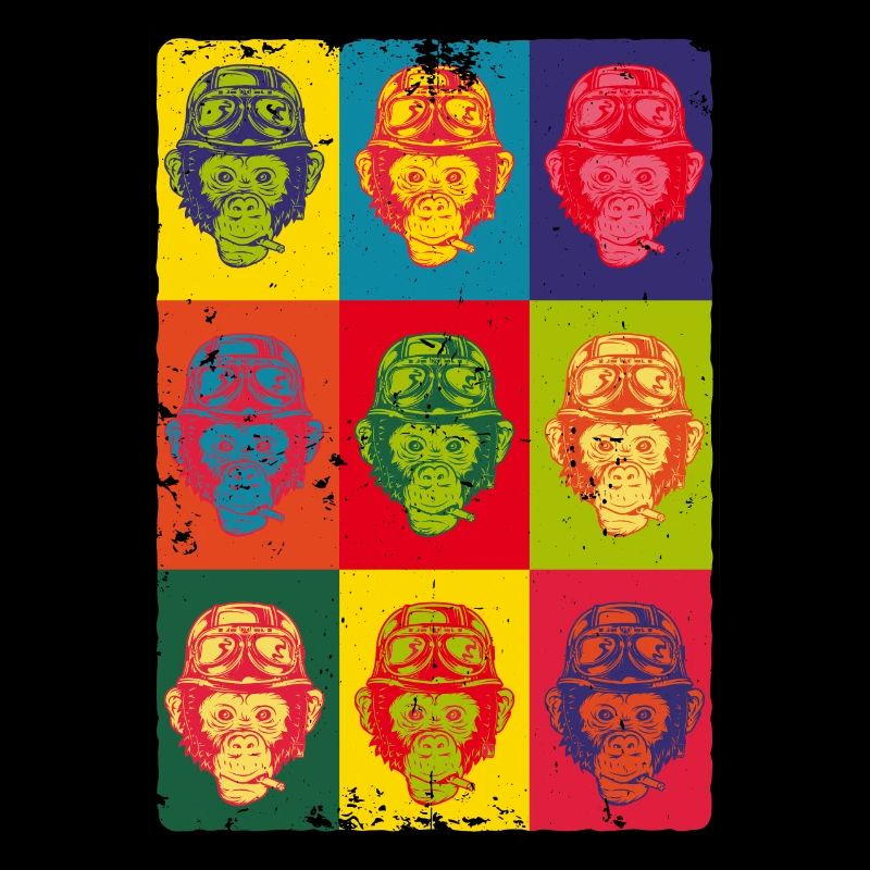 Singes Pop Art Animaux Animaux Apes Monkeys