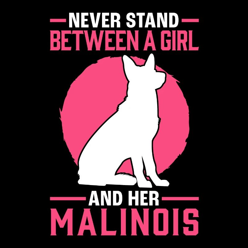 Mädchen mit Malinois Belgischer Schäferhund