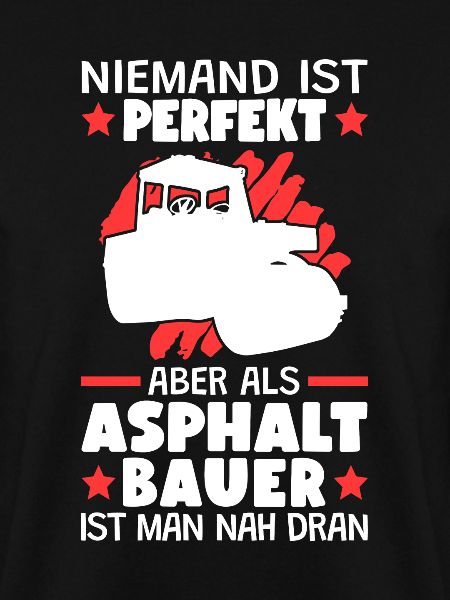 Asphaltbauer sind perfekt Straßenbauer