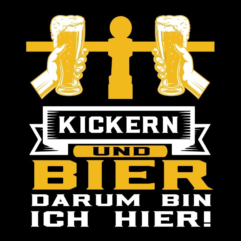 Tischkicker Kickern und Bier