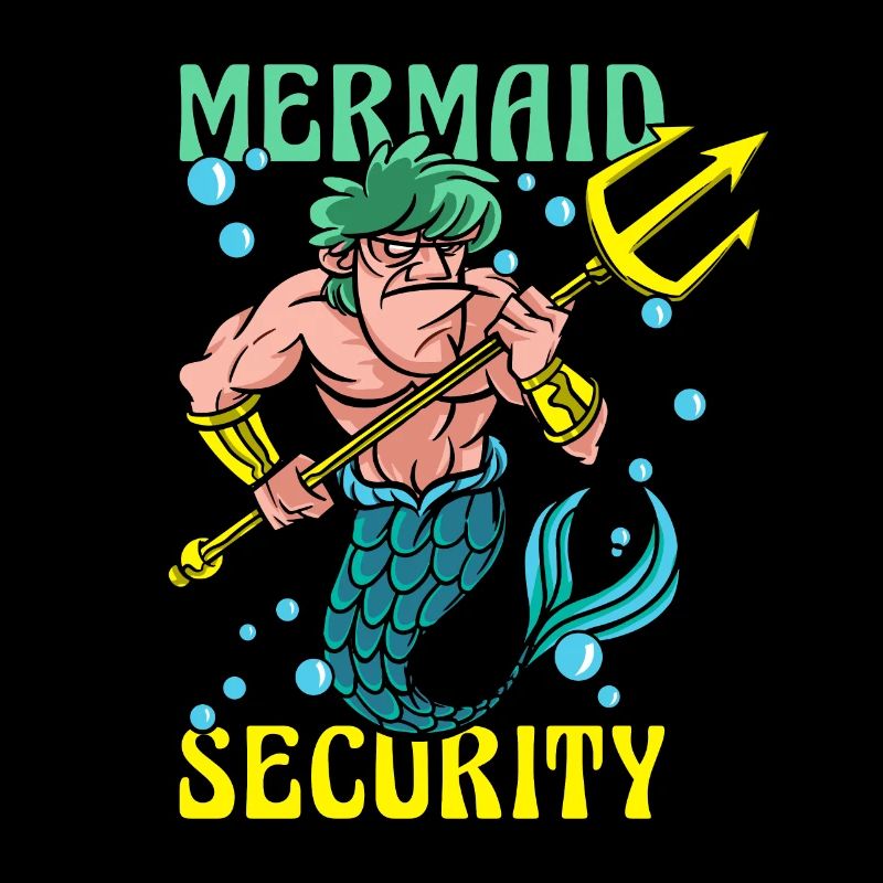 Mermaid Security Meerjungfrau