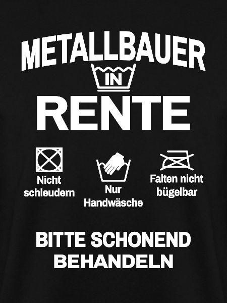 Metallbauer in Rente