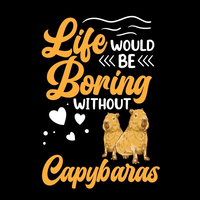 Capybara Leben ist langweilig ohne Capybara