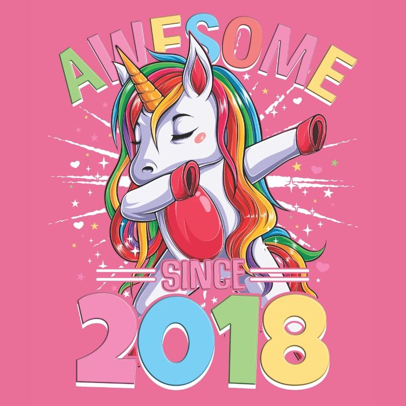 Regenbogen Einhorn 5. Geburtstag Mädchen 5 Jahre