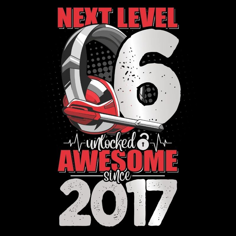 Level Unlocked 6 Years Old 2017 Headset Gaming