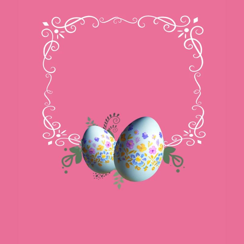 Festive Easter Egg Picture Frame