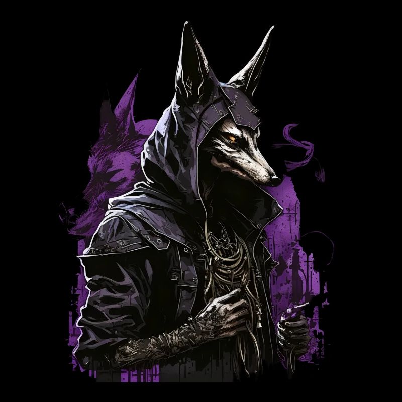 Anubis Totengott Futuristisch Geschenk