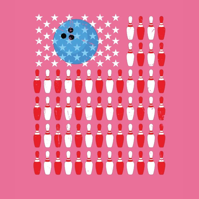 Épinglette de bowling du drapeau américain