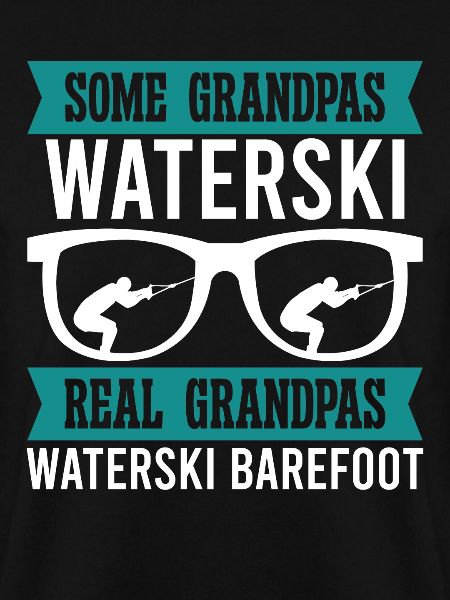 Barefoot Waterskiing Grandpa