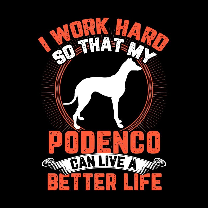 Podenco work hard Spanish greyhound