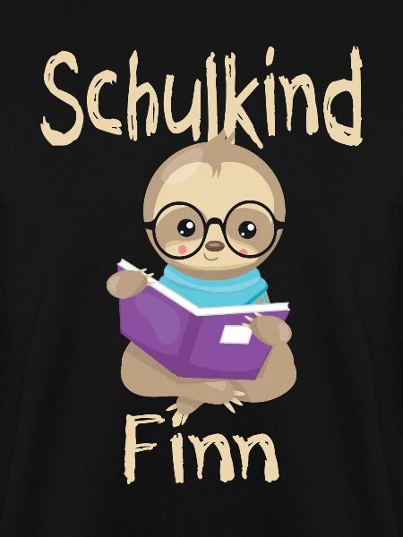 Schulkind Finn Faultier