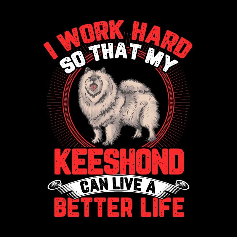 Travailler pour mon Wolfsspitz German Keeshond