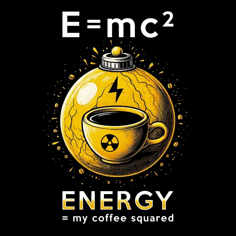 Nuclear Engineer E=mc2 Energy My Coffee Squared
