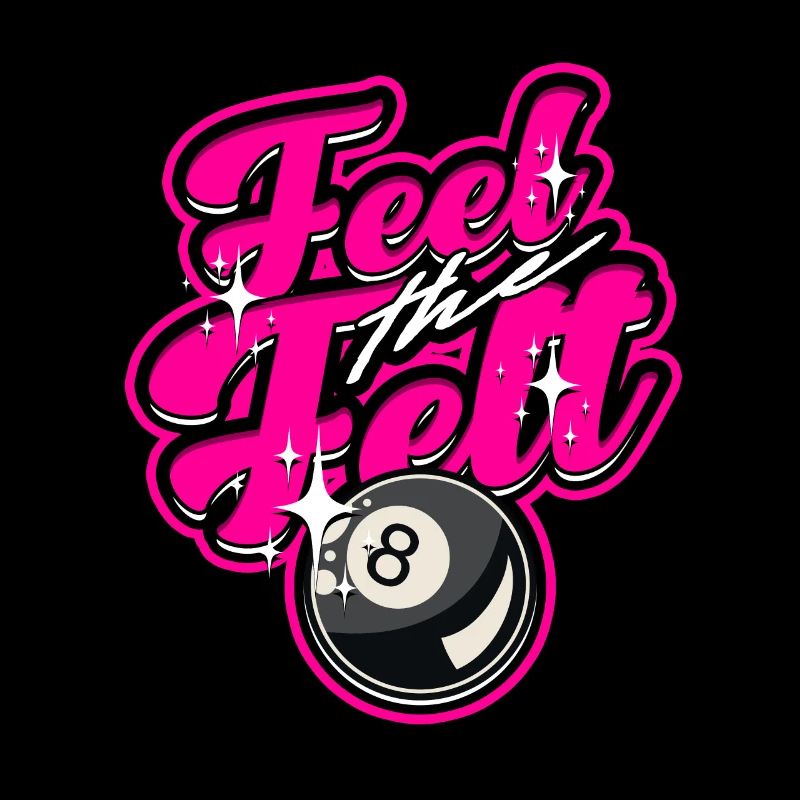 8-Ball Billard Feet The Felt