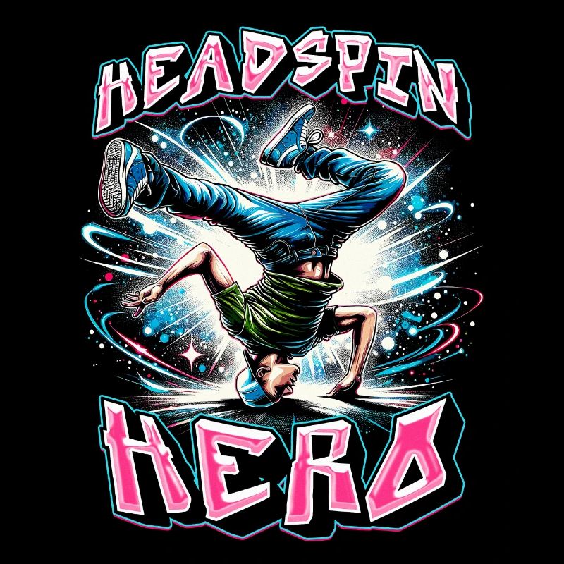 Breakdance B-boy Cascade Street Dancer Headspin héros