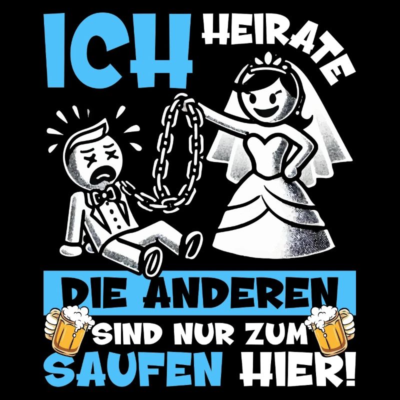 JGA Männer T-Shirt Bräutigam Junggesellenabschied