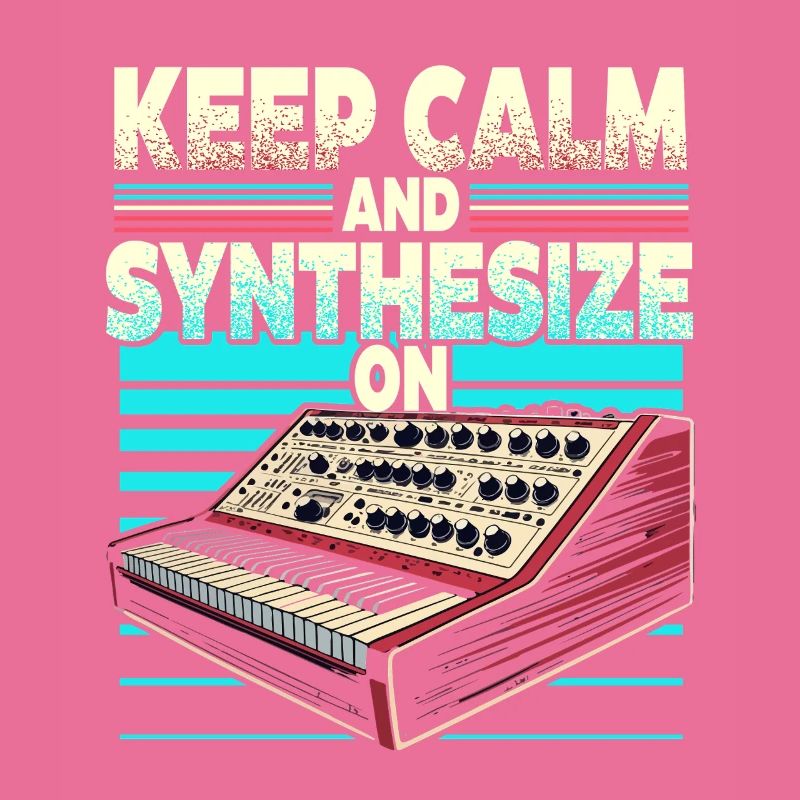 Synthesizer Synth Keep Calm And Synthesize On