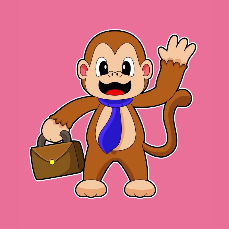 Porte-documents Monkey Entrepreneur