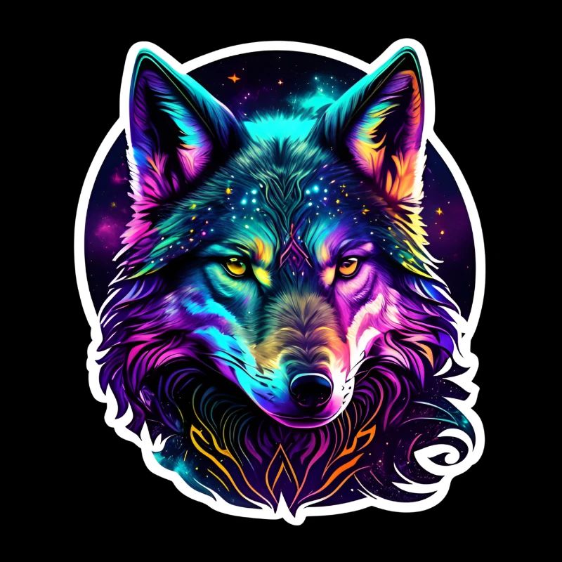 Psychedelic Wolf
