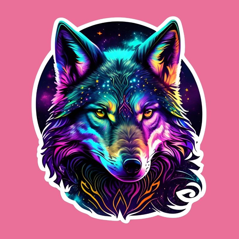 Psychedelic Wolf