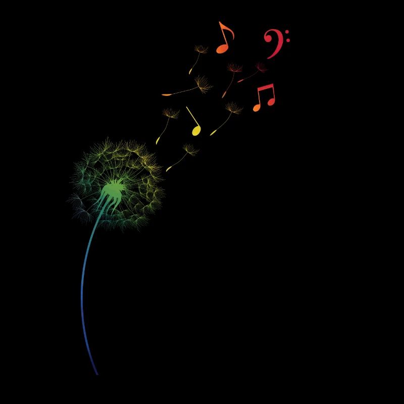 Regenbogen Pusteblume Löwenzahn Noten Musik
