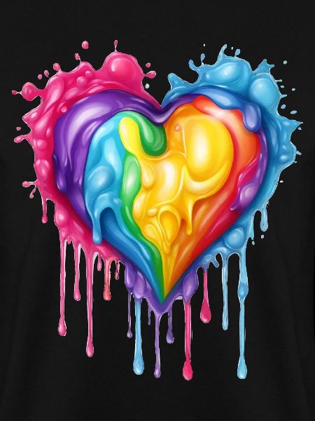 Regenbogen-Herz