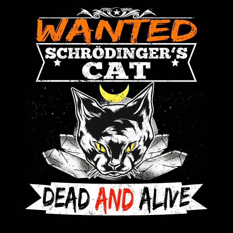Chat de Schrödinger Dead Alive Science T-Shirt
