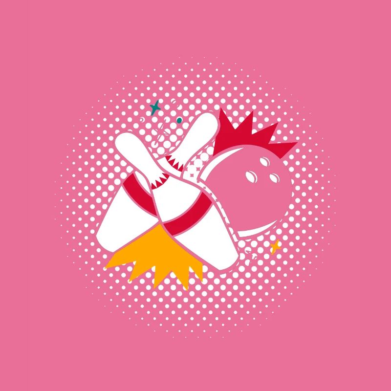 Boule de bowling avec épingle