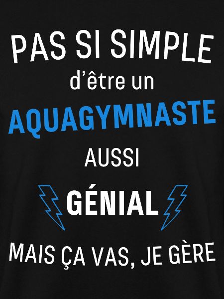 Fantastischer Aqua-Gymnast