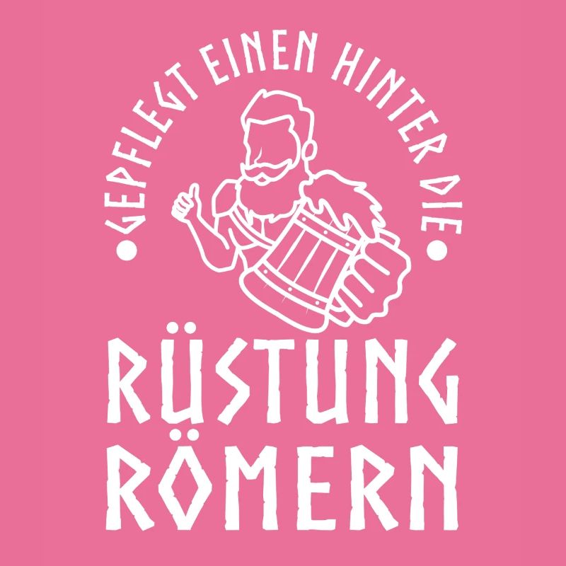 Gepflegt einen hinter die Rüstung Römern