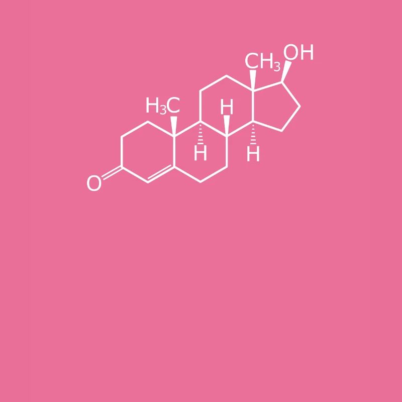 Testosterone structural formula
