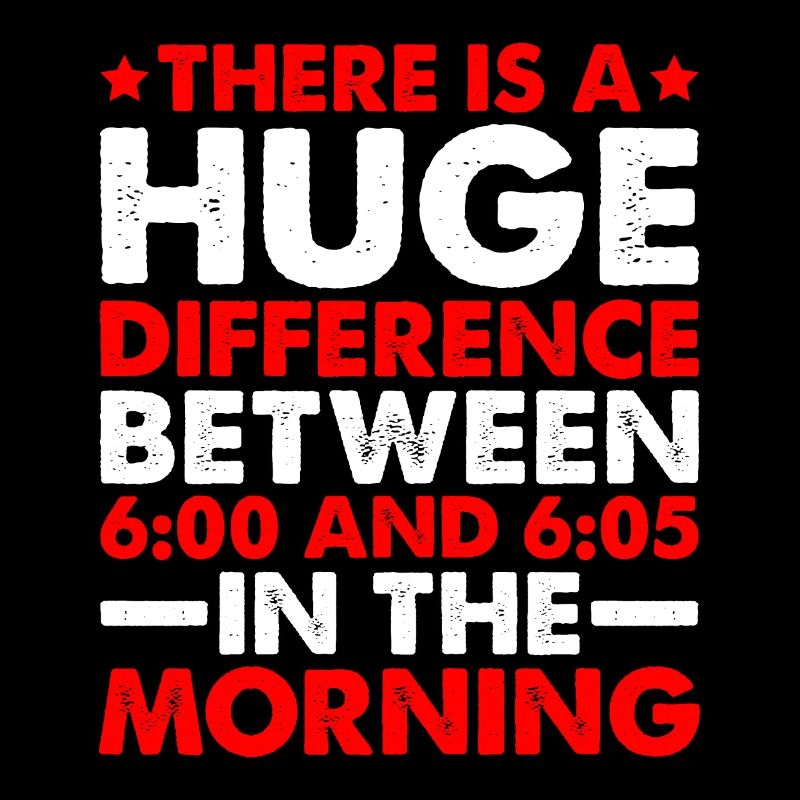 Il y a une différence entre 6:00 et 6:05