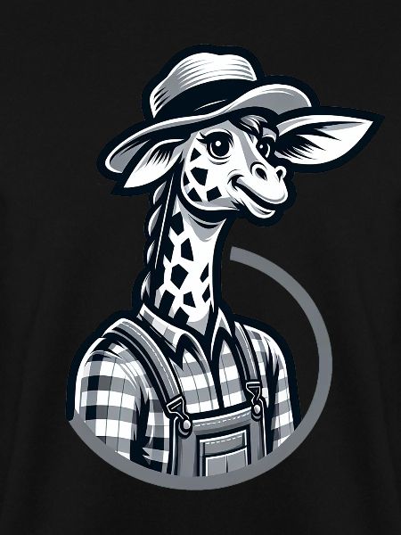 Cute Giraffe Farmer