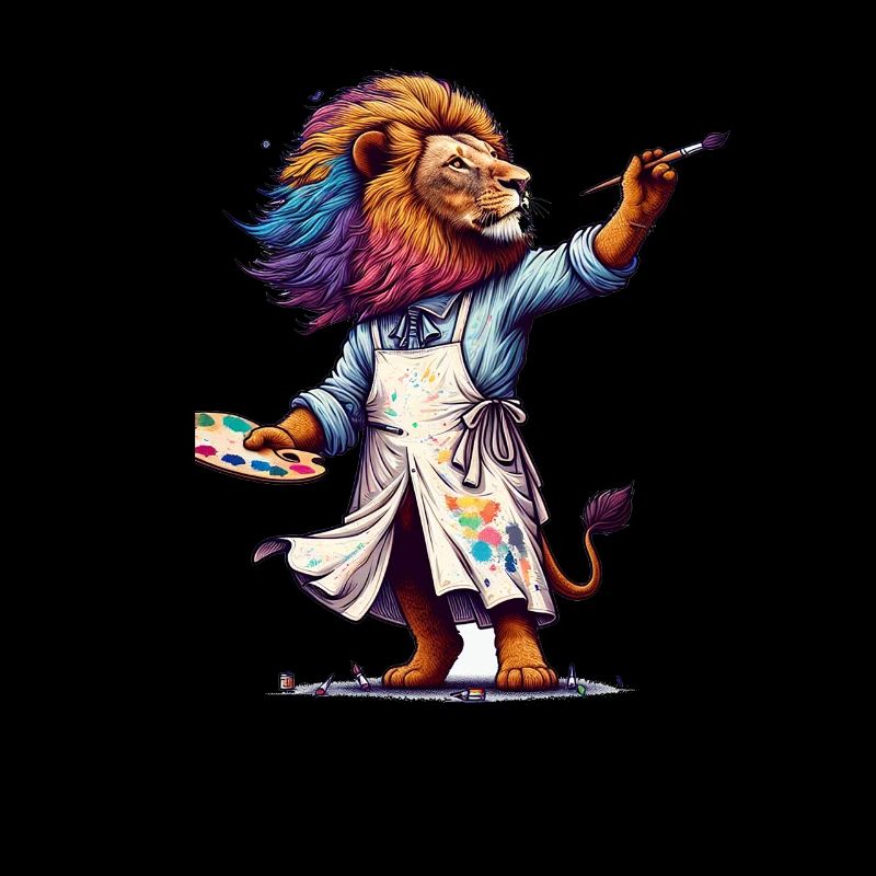 Cute Lion Artist