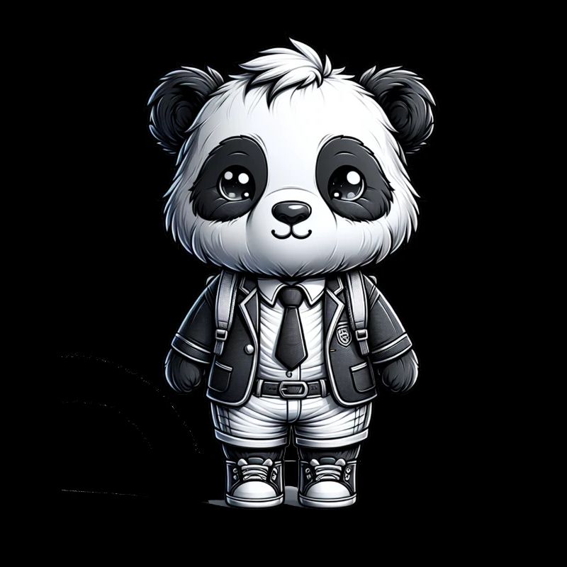 Cute Schoolboy Panda