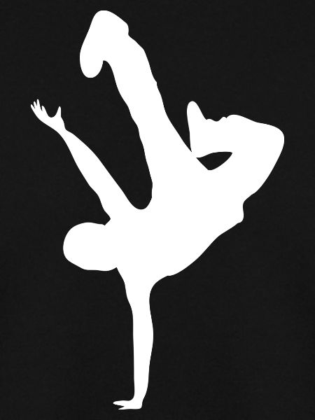 Acrobatic Silhouette Print