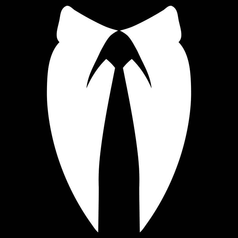 Anon Suit Collar Hacker Mask Shirt
