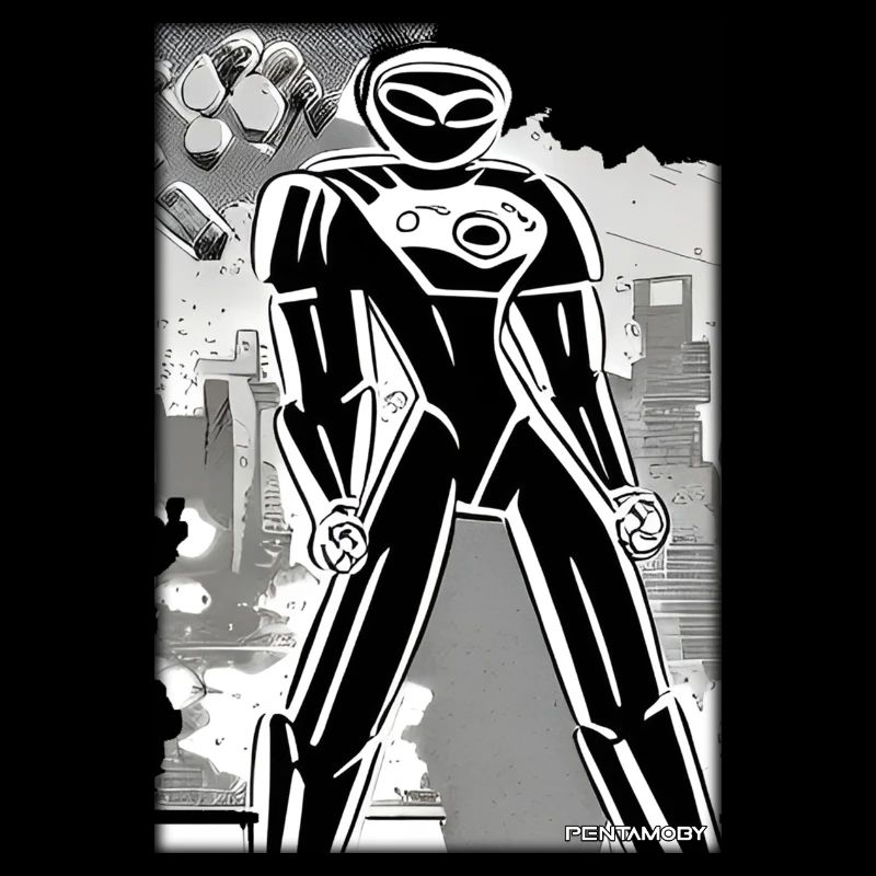 Roboter Comic Zukunft Cyborg Maschine Technik