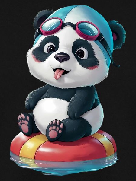 Pandas Schwimmabenteuer!
