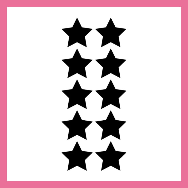 Pullover mit schwarzen Sternen auf der Vorderseite